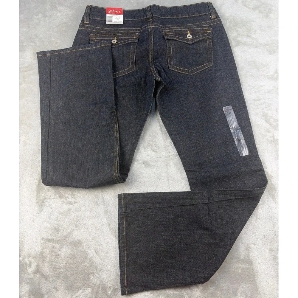 Guess Jeans Doheny Mens 32 Dark Indigo Wash Bootcut Low Rise Denim NWT